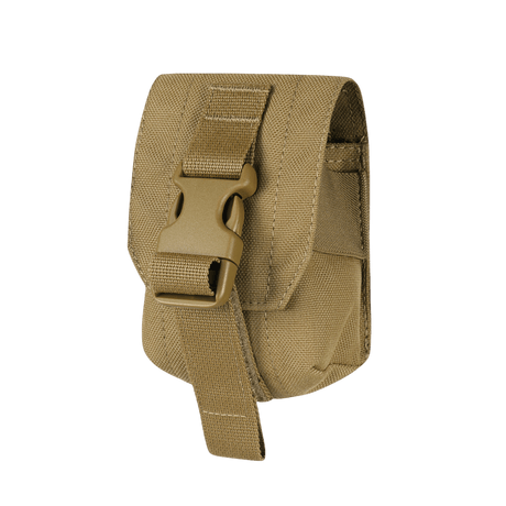 M-Tac lomme til Fragmentgranat Laser Cut i robust kamelfarget nylon med låsespenne, galleri posisjon 1 til sikker oppbevaring av granat eller lignende utstyr.