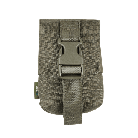 M-Tac lomme til Fragmentgranat Laser Cut i robust nylon med låsespenne, galleri posisjon 1, designet for sikker oppbevaring av granat eller taktisk utstyr.