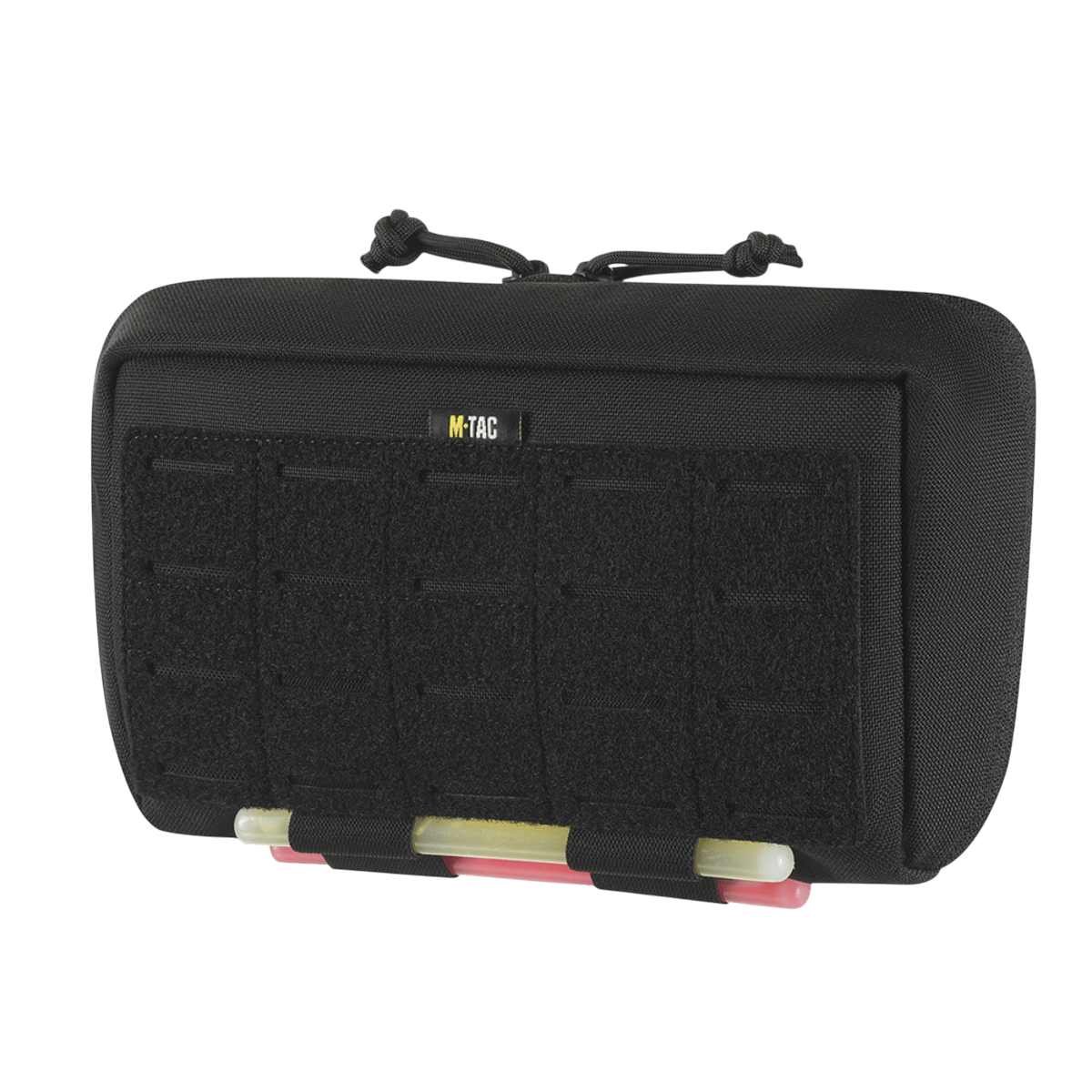 M-Tac Admin Pouch Large Elite i slidstærkt Cordura 500D med velcro-panel til patches, ideel til opbevaring af taktisk udstyr.