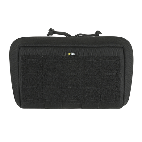 M-Tac Admin Pouch Large Elite i slitesterkt Cordura 500D, ideell for dokumenter og taktisk utstyr med velcro-panel for patches.
