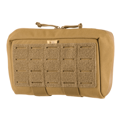 M-Tac Admin Pouch Large Elite i slitesterkt Cordura 500D, perfekt for taktisk utstyr med Laser Cut velcro-panel for patches.