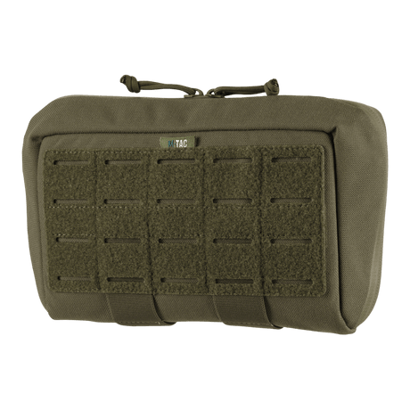 M-Tac Admin Pouch Large Elite i slitesterkt Cordura 500D-stoff med laserskåret velcro-panel for taktisk oppbevaring av utstyr.