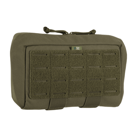 M-Tac Admin Pouch Large Elite i slitesterkt Cordura 500D med velcro-panel for patcher, perfekt for taktisk utstyr.