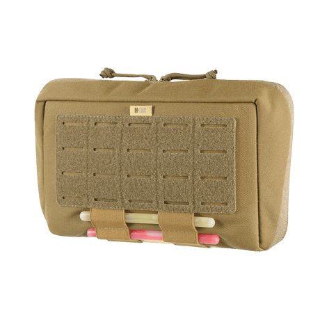 M-Tac Admin Pouch X-Large Elite i slitesterkt Cordura 500D med Laser Cut frontpanel og velcro, ideell for taktisk utstyr og modulære innsatser.