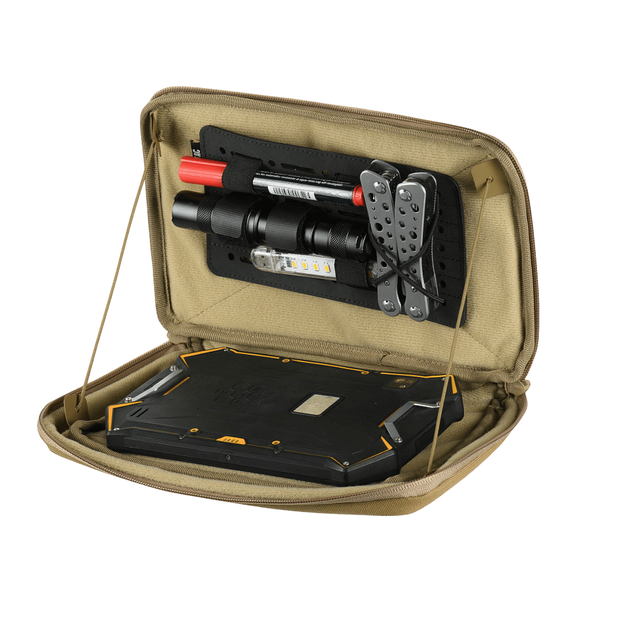 M-Tac Admin Pouch X-Large Elite åben til opbevaring af taktiske værktøjer og tablet
