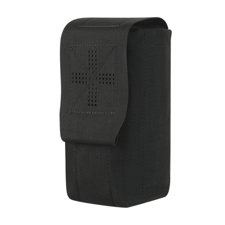 M-Tac mediclomme Small Vertical Elite i svart nylon med IFAK-first aid organizer, sertifisert for profesjonell medisinsk oppbevaring, galleri posisjon 1.