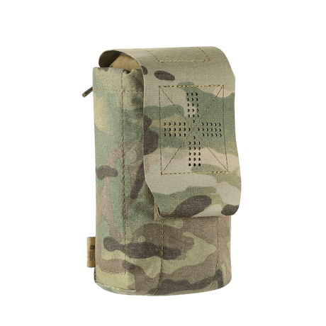 M-Tac mediclomme Small Vertical Elite i multicam-nylon med NIJ-sertifisering, robust design og intern IFAK-organizer, vist i galleri posisjon 1.
