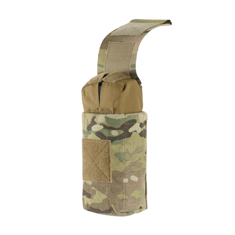 M-Tac mediclomme Small Vertical Elite i multicam-nylon med intern IFAK-organizer og NIJ-sertifisering, vist i galleri posisjon 1 åpnet.