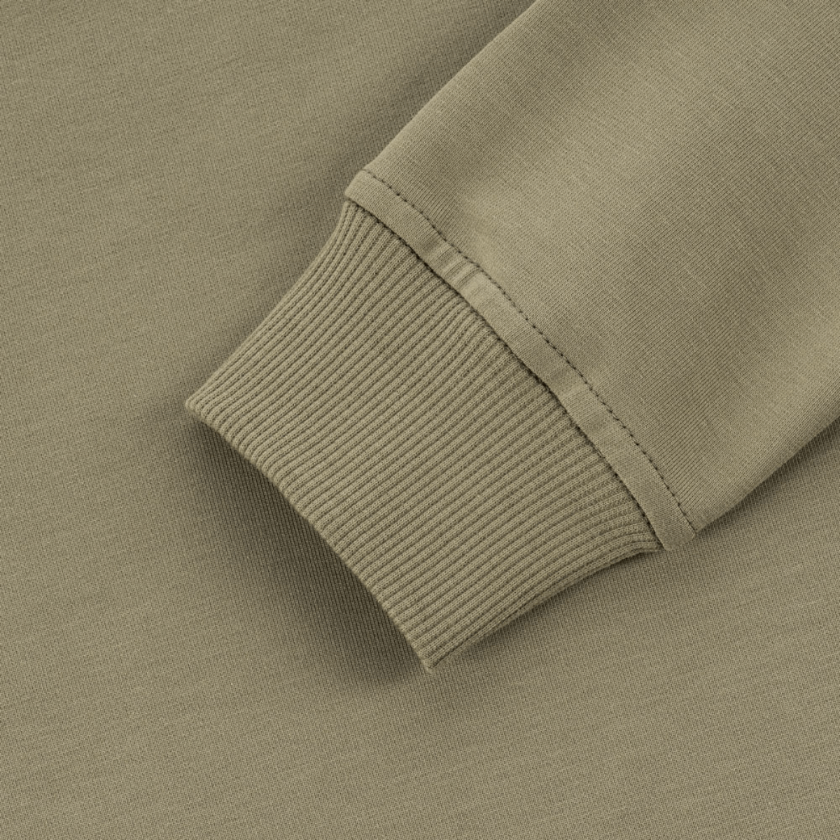 Detalje af ærmemanchet på M-Tac Pullover 4 Seasons i beige bomuld og elastan, perfekt til hverdags- og taktisk brug året rundt.