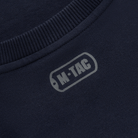 M-Tac Pullover 4 Seasons i minimalistisk design med rund hals, 95% bomull, 5% elastan, perfekt for taktisk bruk året rundt