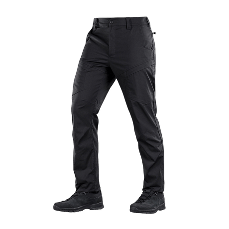 M-Tac Tactical Bukser Patrol Gen II Flex i sort farve, designet til taktisk brug med fleksibilitet og komfort.