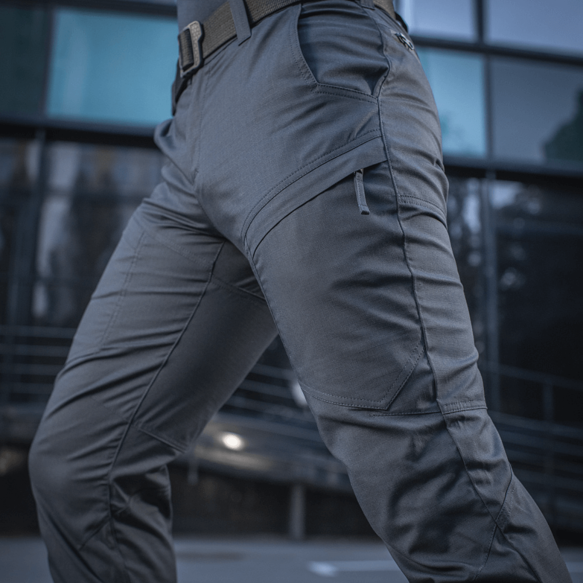 M-Tac Tactical Bukser Patrol Gen II Flex i grå, designet til maksimal fleksibilitet og holdbarhed for taktiske missioner.