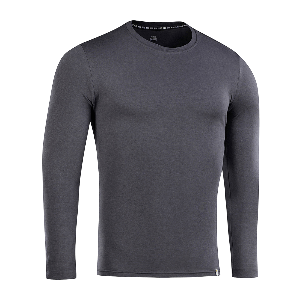 M-Tac Long-sleeve T-shirt 93/7 i grå, lavet af 93% bomuld og 7% elastan, ideel til hverdag, sport og friluftsliv, fremhæver muskelkonturer