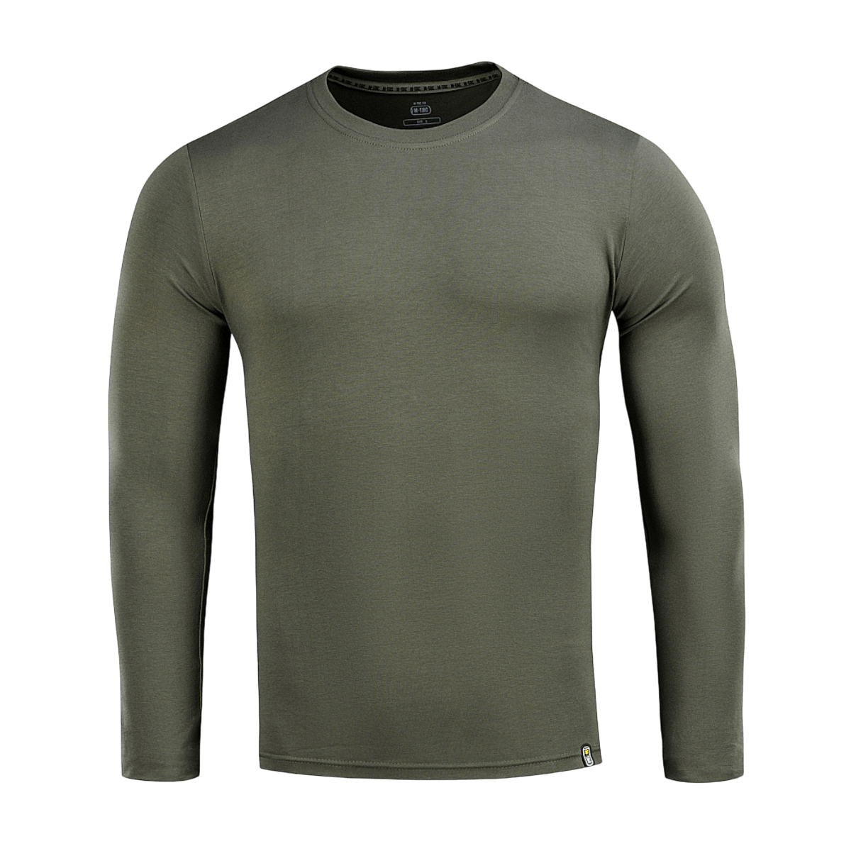 M-Tac Long-sleeve T-shirt 93/7, lavet af bomuld og elastan, ideel til hverdag, sport og friluftsliv, khakifarvet