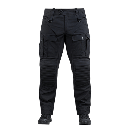M-Tac Bukser STURM NyCo Extreme Gen.II taktiske bukser, sort design med Cordura-forstærkninger ved knæene, ideelle til robust brug.