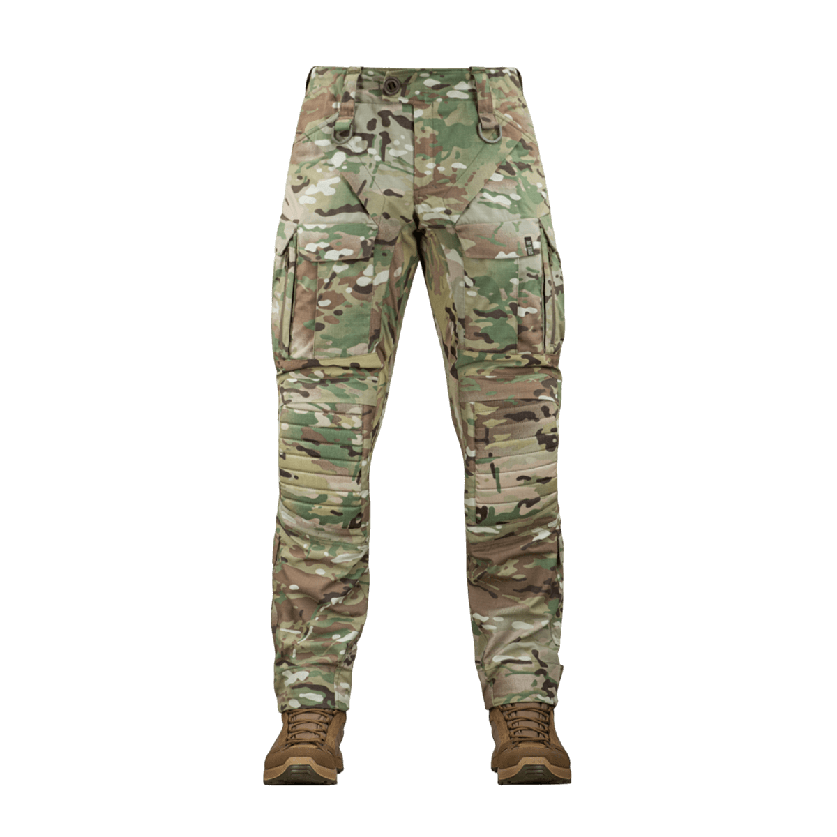 M-Tac Bukser STURM NyCo Extreme Gen.II i camouflagemønster med forstærkede knæ og fleksible indlæg til taktisk brug.