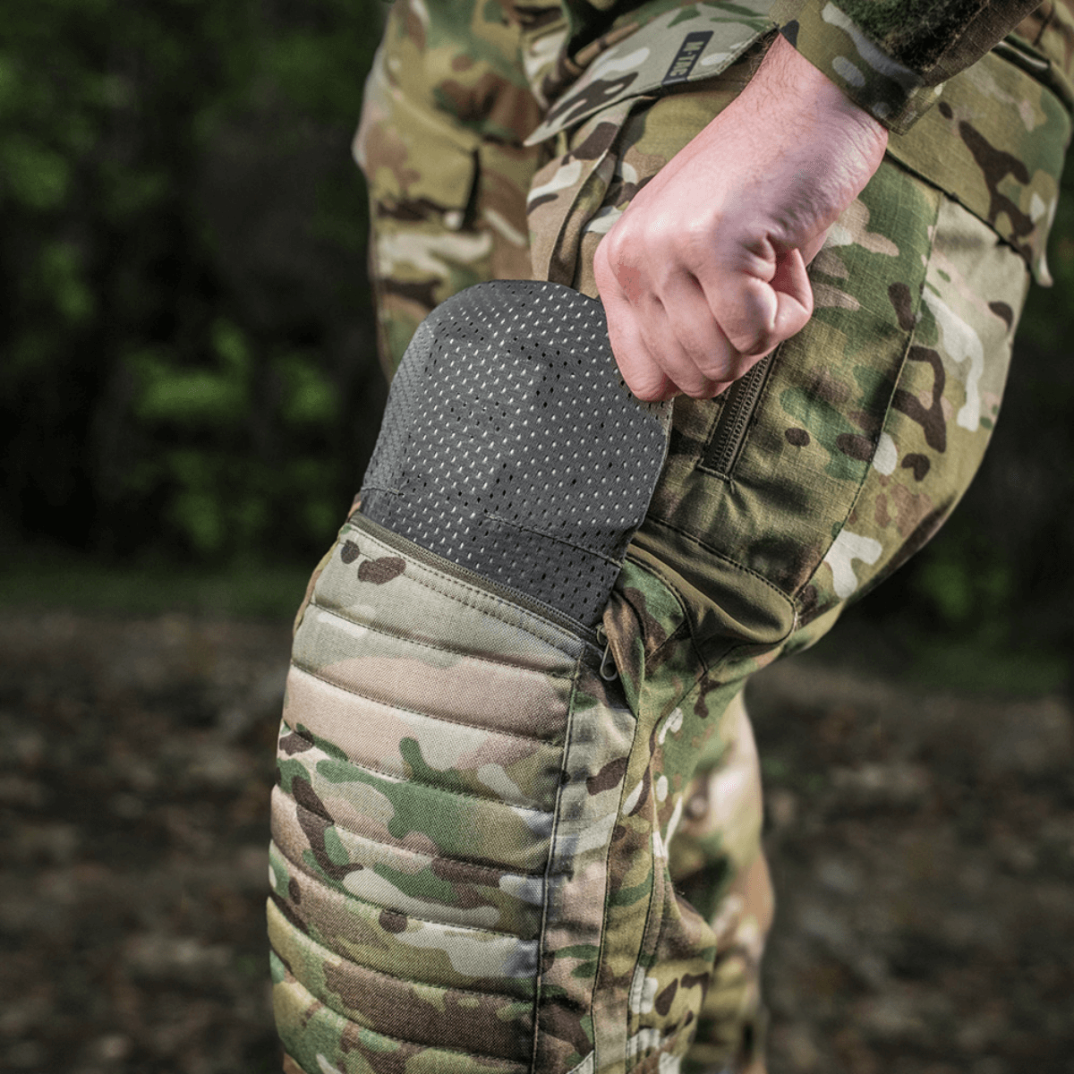 M-Tac Bukser STURM NyCo Extreme Gen.II viser Cordura 500D knæforstærkning med EVA-skum til taktisk holdbarhed.