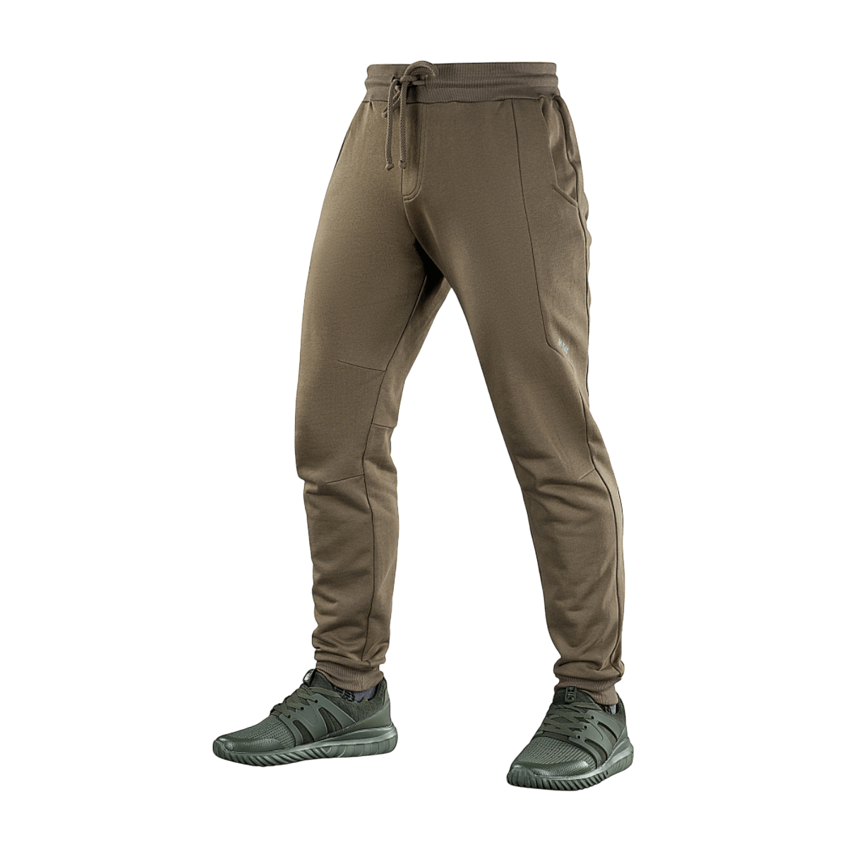 M-Tac Bukser Stealth Cotton i brun, sportsbukser i bomuld med elastik i taljen og sidelommer, ideelle til løb og træning.