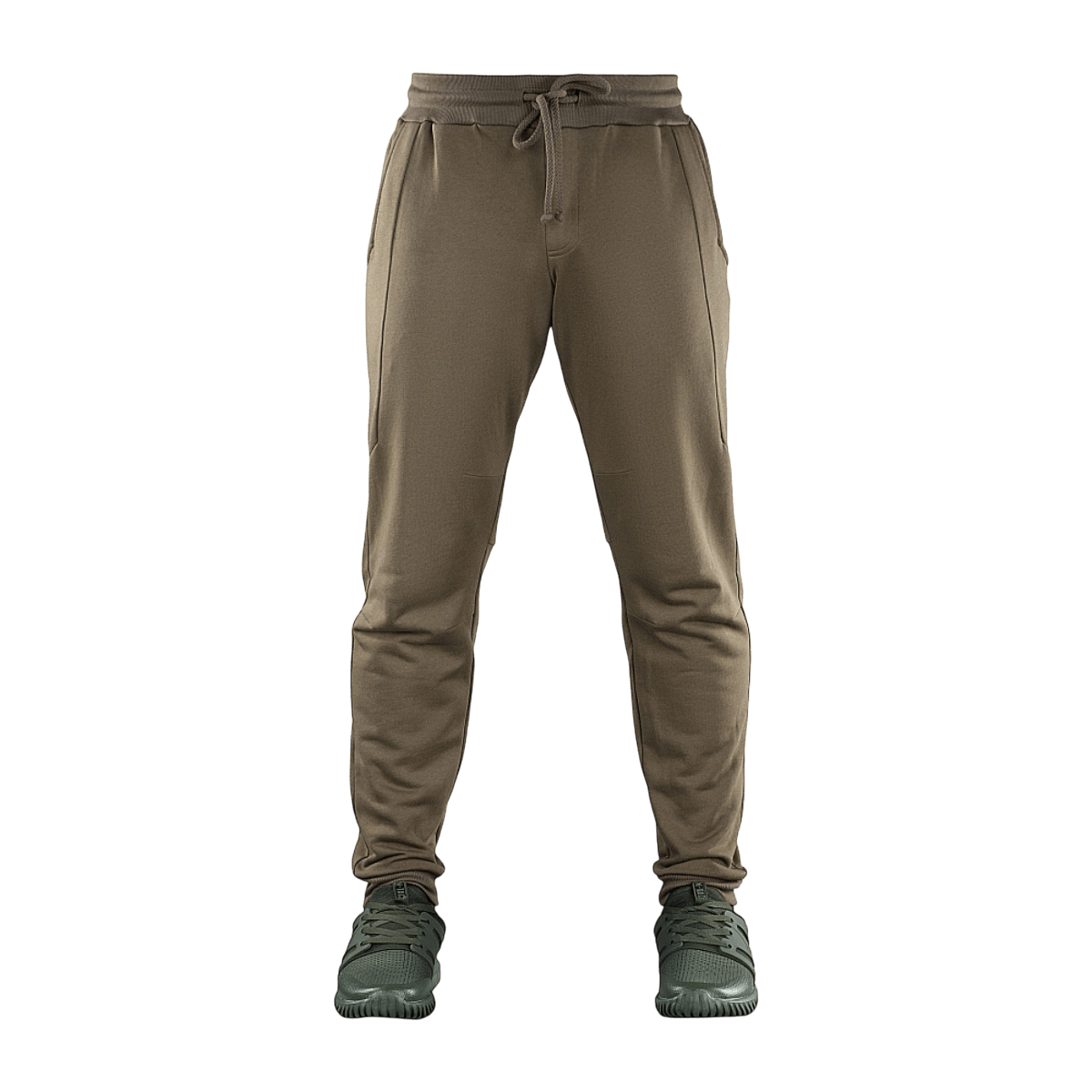 M-Tac Bukser Stealth Cotton i brun, sportsbukser af 100% bomuld med elastik i taljen og sidelommer, perfekt til sportsbrug og hverdagskomfort.