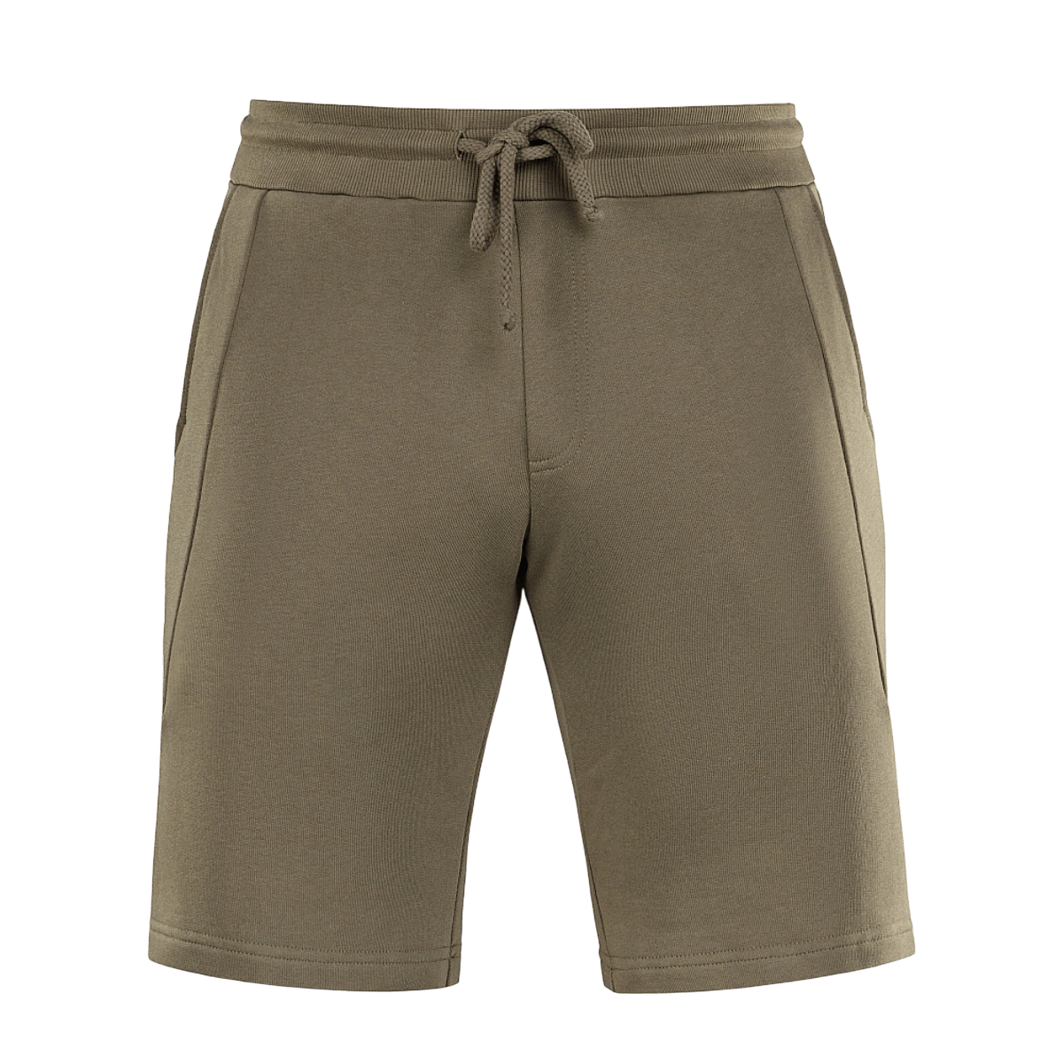 M-Tac Shorts Casual Fit Cotton, grønne shorts med elastik i taljen og sidelommer, fremstillet af åndbart 100% bomuld, ideel til sommerbrug.