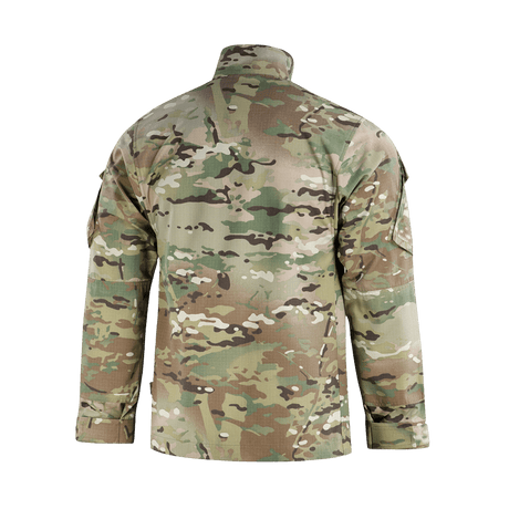 M-Tac Feltjakke NYCO i multicam med holdbart amerikansk NYCO-stof, NIJ-certificeret, taktisk kampjakke bagfra, gallery position 1.