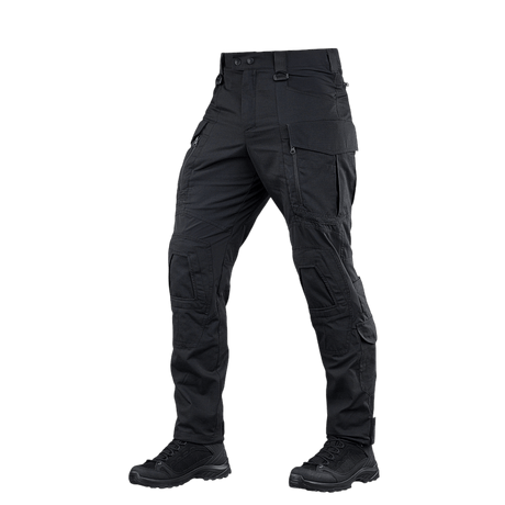 M-Tac Bukser Army NYCO Extreme i sort med slidstærkt amerikansk NYCO Extreme-stof, NIJ-certificeret, taktisk design, gallery position 1.