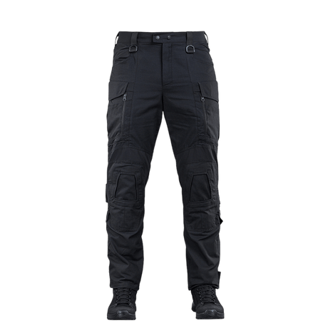 M-Tac Bukser Army NYCO Extreme i sort, fremstillet af slidstærkt amerikansk NYCO Extreme-stof, NIJ-certificeret, teknisk design, gallery position 1.