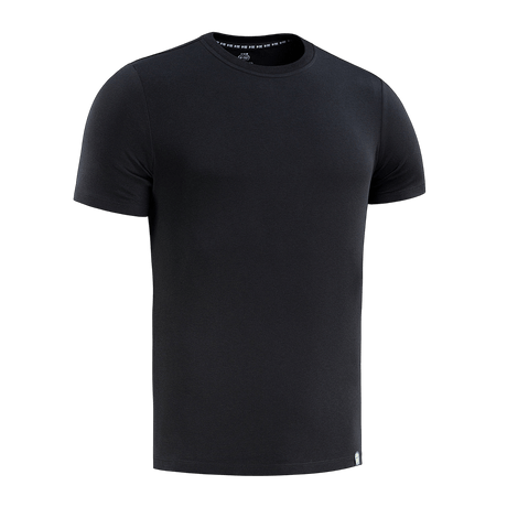 M-Tac T-shirt 93/7 Summer i sort til hverdagsbrug, lavet af 93% bomuld og 7% elastan for komfort og termoregulation.