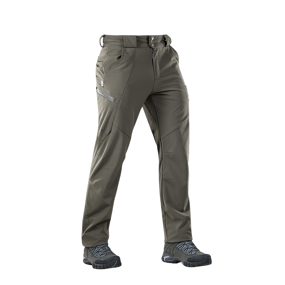M-Tac Bukser Soft Shell Vinter med fleecefor, vindtæt og vandafvisende design til efterår og vinter, 100% polyester softshell bukser.
