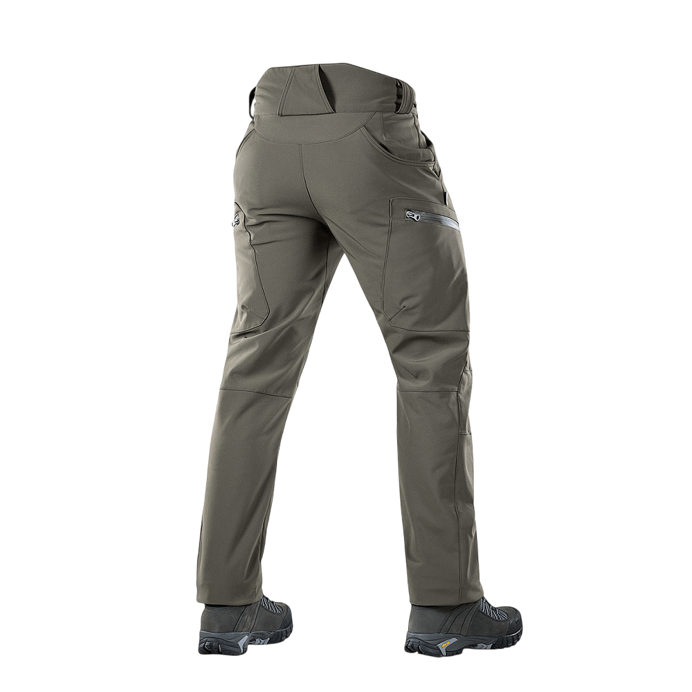 M-Tac Bukser Soft Shell Vinter set bagfra med høj talje og fleecefor for varme og komfort.