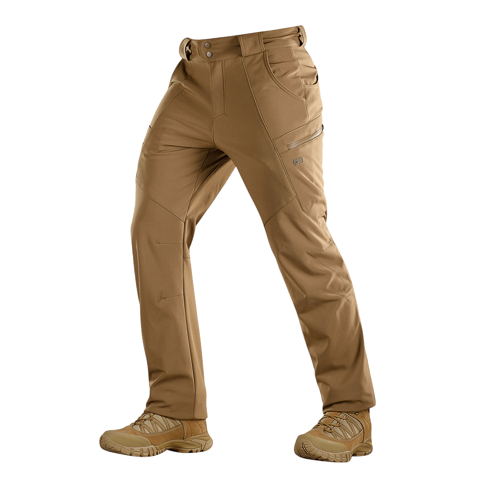 M-Tac Bukser Soft Shell Vinter - varmeisolering, vind- og vandafvisende bukser med fleecefor, ideelle til efterår og vinter.