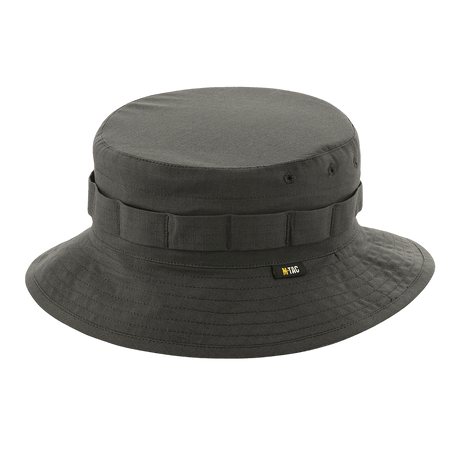 M-Tac Panama Rip-Stop, army-hat med ventilationshuller og semi-stiv skygge, inspireret af Boonie-modellen, set fra siden
