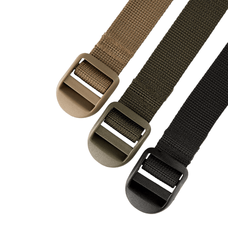 M-Tac Kompressionsrem utility-bælte i nylon, til fastgørelse af udstyr på rygsække, ideel til vandreture og taktisk brug, bredde 25 mm.