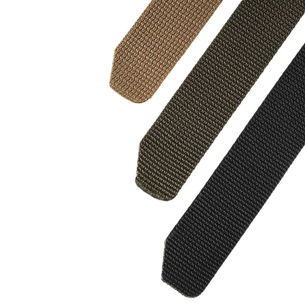 M-Tac Kompressionsrem utility-bælte i nylon, ideelt til udendørs aktiviteter. Robust design i brun, grøn og sort. Perfekt som pakkebælte.