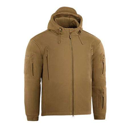 M-Tac Division Gen.II Windblock Fleecejakke i brun farve til maksimal varme og vindbeskyttelse, ideel til koldt vejr.