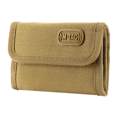 M-Tac Pung Elite Gen.II i slitesterkt Cordura 500D med YKK glidelåser og stilfullt M-Tac-logo, ideell for kontanter, kort og dokumenter.