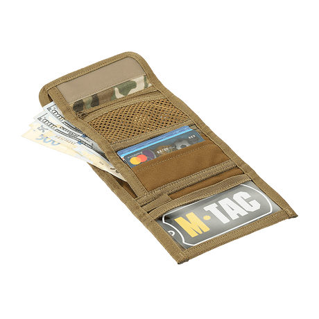 M-Tac Pung Elite Gen.II - kompakt pung i Cordura 500D med rom for sedler, kort og mynter, stilig M-Tac-logo.