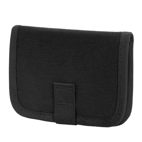 M-Tac Pung med Patch Panel Elite Large i svart, laget av slitesterkt 1000D CORDURA® med glidelås og Velcro-loop-panel for merker.