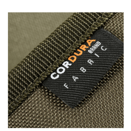 Nærbilde av M-Tac pung med Patch Panel Elite Gen. II med Cordura 500D-merke.