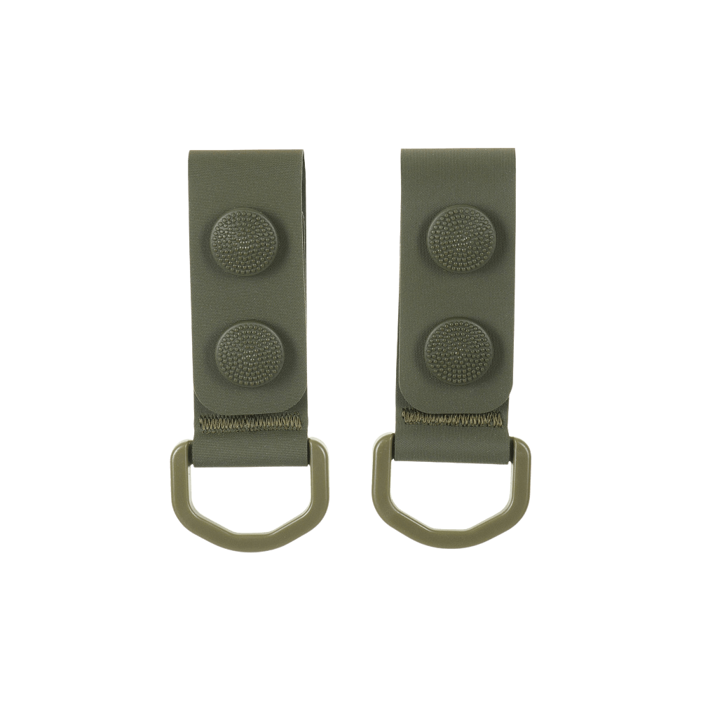 M-Tac Sæt af 2 – Duty Belt Keepers med D-ringe til sikker fastgørelse af udstyr, designet til politi og sikkerhedspersonale.