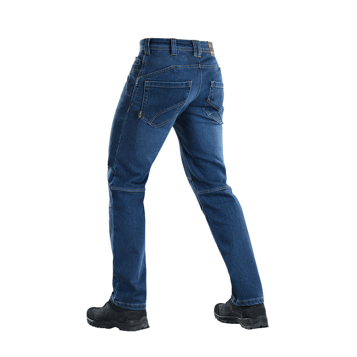 M-Tac Jeans Tactical Gen. I Cordura Regular Fit set bagfra, ideel til fritid og taktiske aktiviteter; holdbare Cordura Denim bukser.
