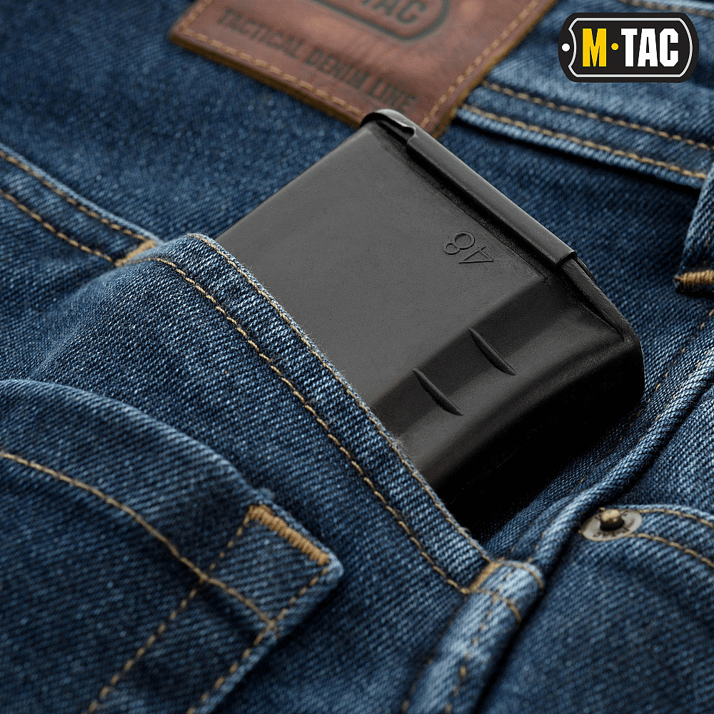 M-Tac Jeans Tactical Gen. I Cordura Regular Fit med lomme til magasin. Slidstærk Cordura Denim til hverdag og fritid.