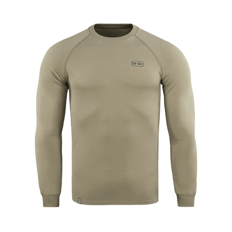 M-Tac Raglan Athlete i coyote, minimalistisk sweatshirt med raglanermer for optimal bevegelsesfrihet, ideell for hverdag og sport.