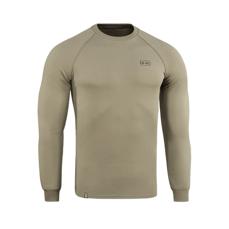 M-Tac Raglan Athlete-sweatshirt med raglanermer i coyote, ideell for sport og hverdag, laget av bomull og elastan.