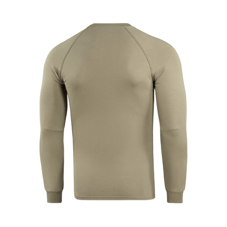 M-Tac Raglan Athlete sett bakfra i coyote, minimalistisk sweatshirt med raglanermer for bevegelsesfrihet og daglig komfort.