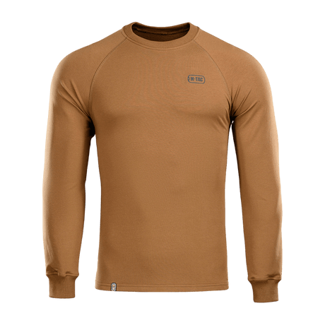 M-Tac Raglan Athlete i coyote, minimalistisk sweatshirt med raglanermer for sport og hverdag, 95% bomull, 5% elastan.