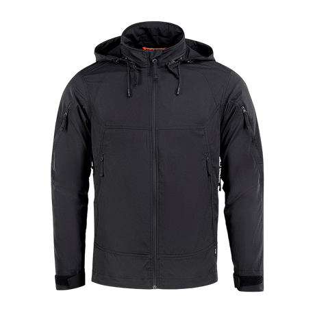 M-Tac Flash Jakke i sort, let og alsidig til vandreture, sport og hverdag, perfekt at kombinere med fleece eller termoundertøj.