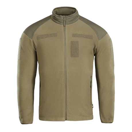 M-Tac Combat Fleece Jakke i olivengrøn med Himates fleece, forstærkede skuldre og lommedetaljer, gallery position 1, NIJ-certificeret materiale.