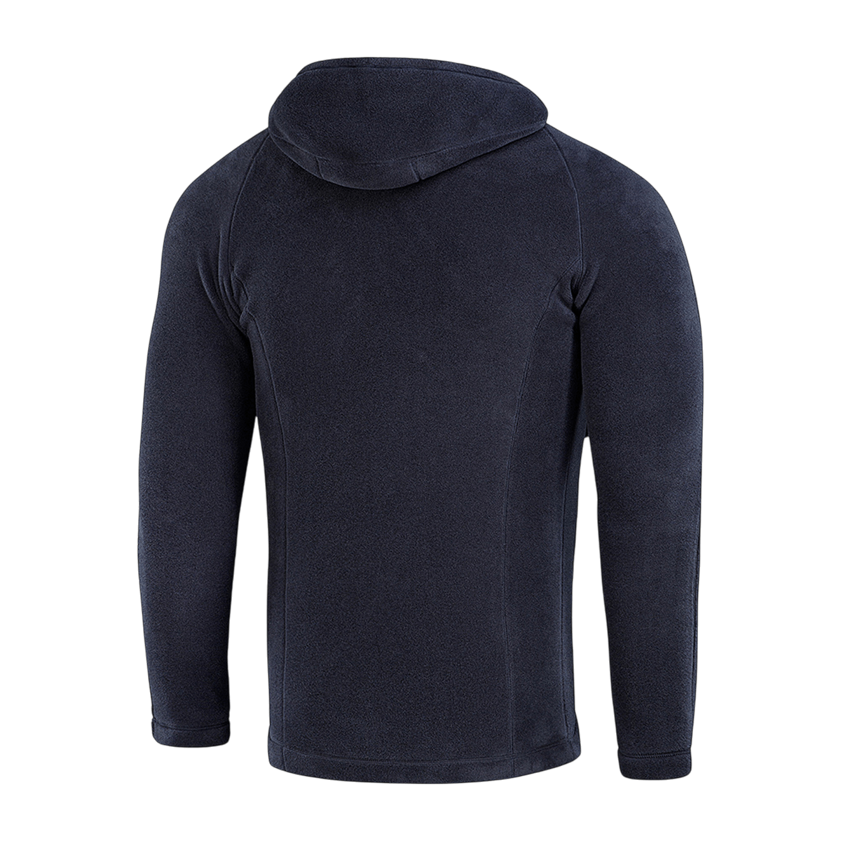 Bagside af M-Tac Sprint Fleece Sweatshirt Polartec i sort, designet med Polartec® 200 Series fleece for komfort og holdbarhed.