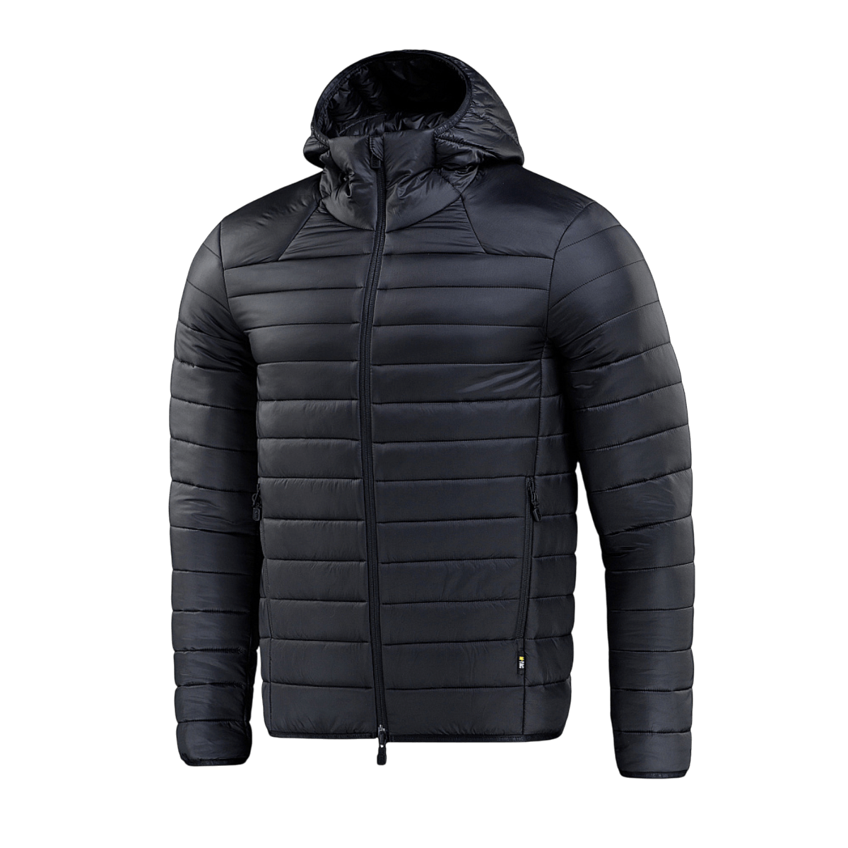 M-Tac Stalker Gen.III Jakke i sort med isolering og justerbar hætte, perfekt til overgangssæsonens kolde temperaturer op til -15°C.